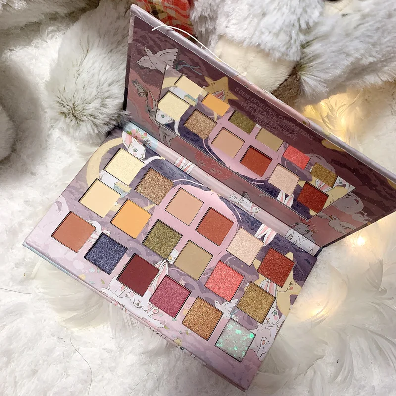 

18 Color Glitter Matte Eyeshadow Palette Makeup Glitter Pigment Smoky Eyeshadow Palette Waterproof Cosmetics