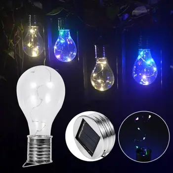 

Solar Copper Wire Hanging Lights Lamp Bulb Warm White Sun Board Supply