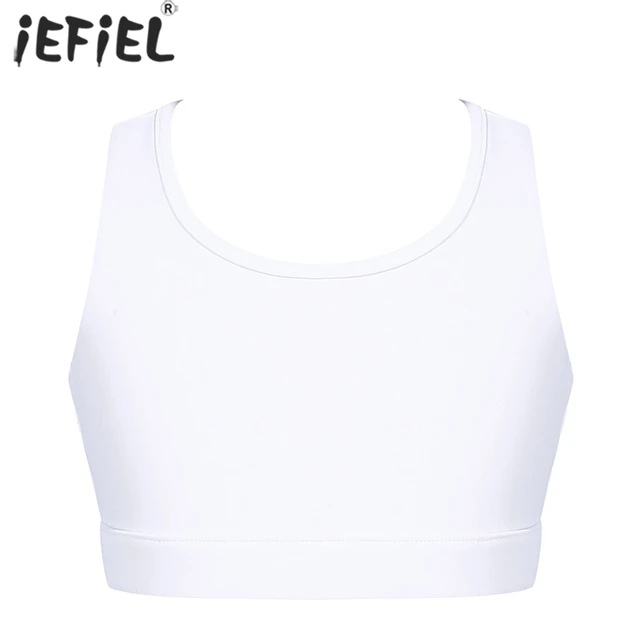 Kids Girls Yoga Sports Crop Tops Racer Hollow Back Sports Bras Breathable  Athletic Fitness Running Gym Vest Tops Sportswear - AliExpress