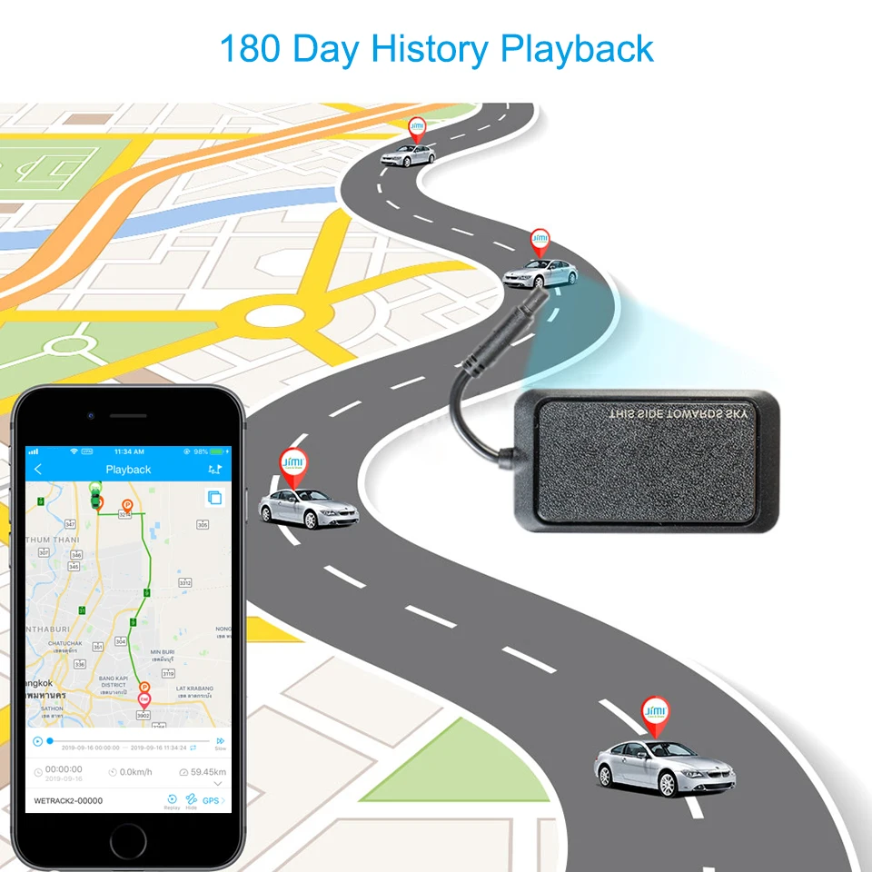 Concox WeTracker2 ET200 мини gps трекер с 9 90 в широкий напряжение мотоцикл дистанционный