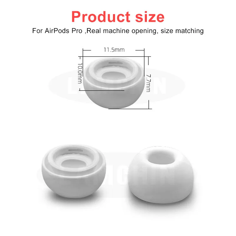 Идеально подходят для наушников AirPods Pro, противоскользящие вкладыши, силиконовый чехол, наконечники для наушников, звуконепроницаемые наушники для AirPods 3