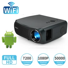 Home Projector Beamer Full Hd 1080P Native Resolution Miracast Video Led Android System Home Theater Projector For Phone