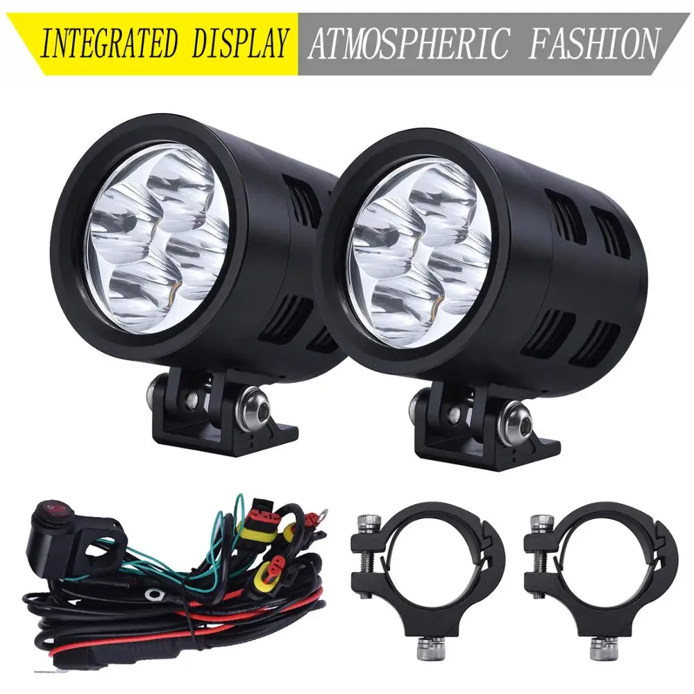 Lddczenghuitec 3 Colors Motorcycle Led Headlights 932v High Low Beam Daytime Running Light 30w