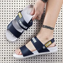 mens jelly sandals clear