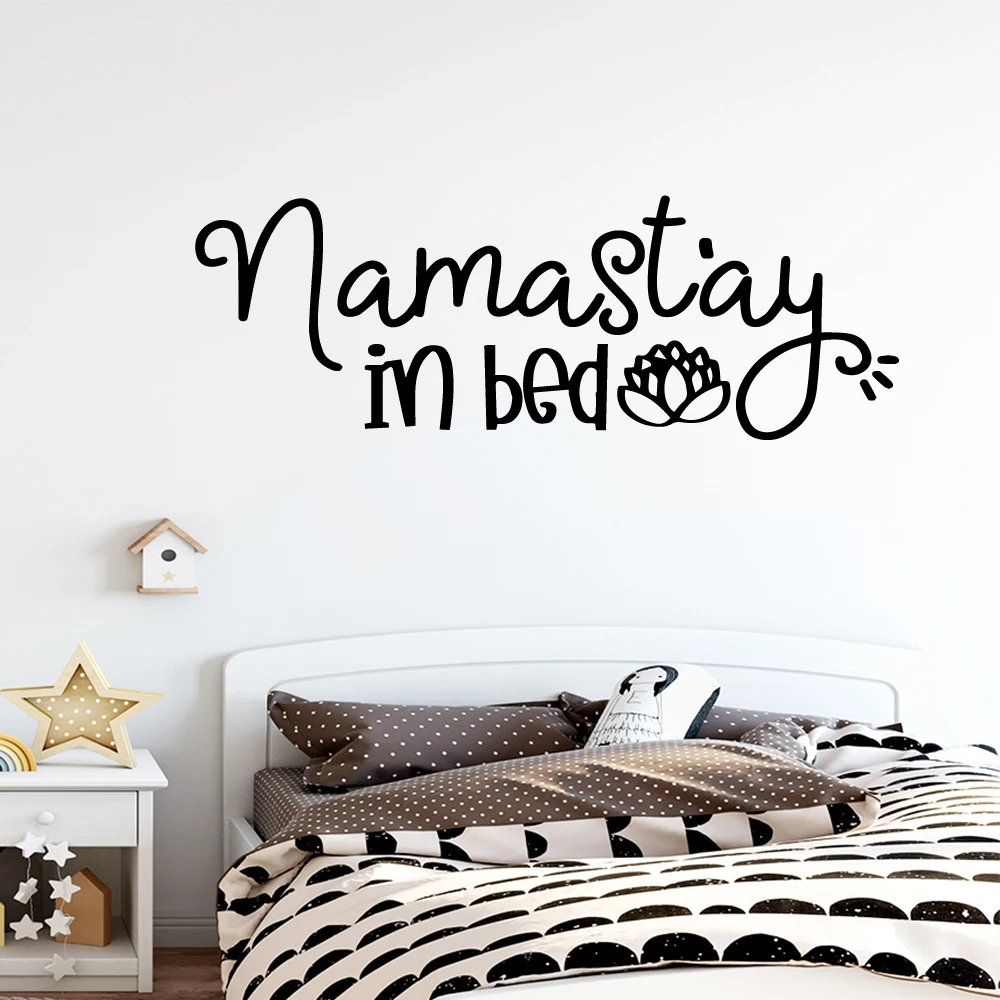 Самоклеящаяся виниловая водостойкая Настенная Наклейка Beauty Stay in Bed для детской
