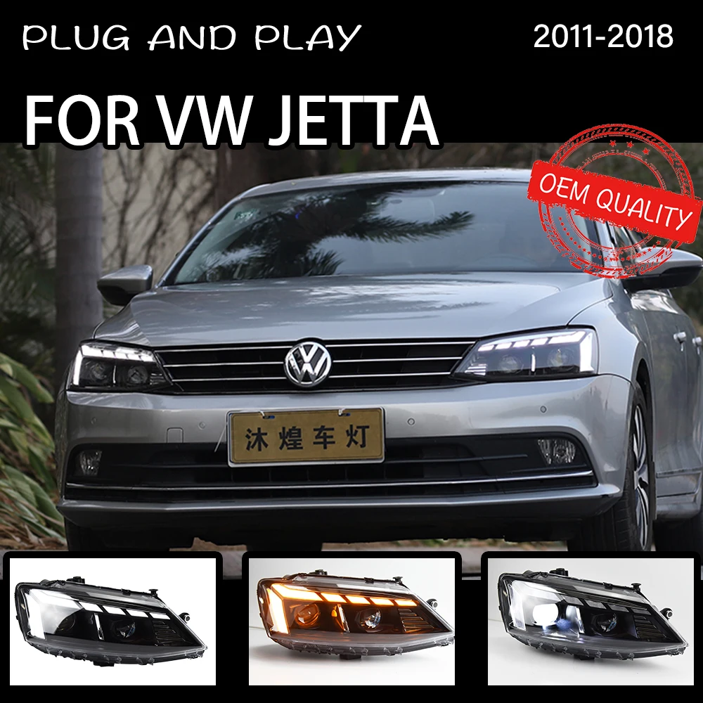 Для автомобиля VW Jetta Mk6 2011-2019 головной светильник s туман дневные ходовые DRL H7
