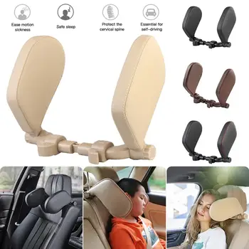 

Car Headrest Backrest Neck Guard Car Seat Neck Support Adjustable Side Pillow Travel Sleeping for Kids Adults Elders