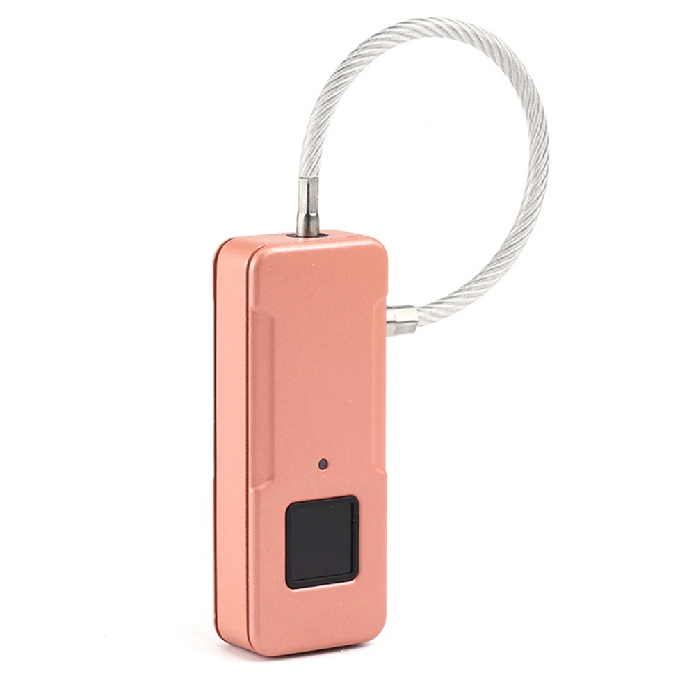

Bag Protection Door Mini Recogniztion Cabinet Fingerprint Padlock Intelligent Travel Anti Theft Waterproof Portable Keyless