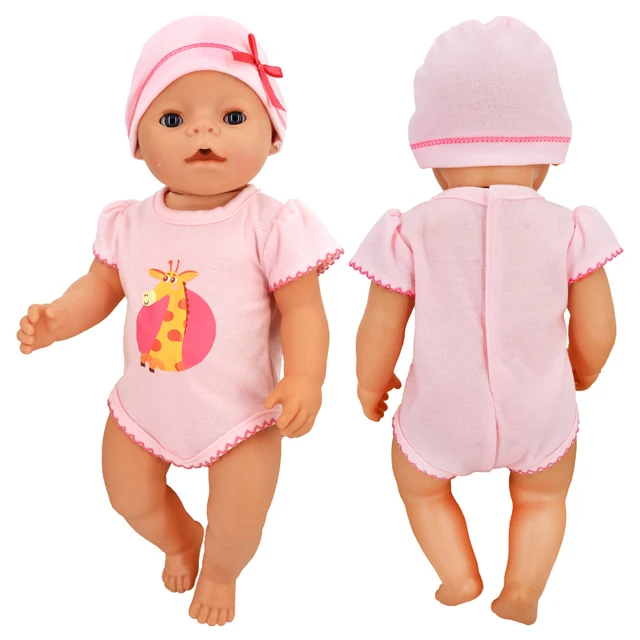 16-18 inch Doll Clothes Accessories Include Dress,Romper,Outfits and Hats fit 43cm Newborn Baby Zapf Doll, Nenuco Dolls Clothing 18-58A