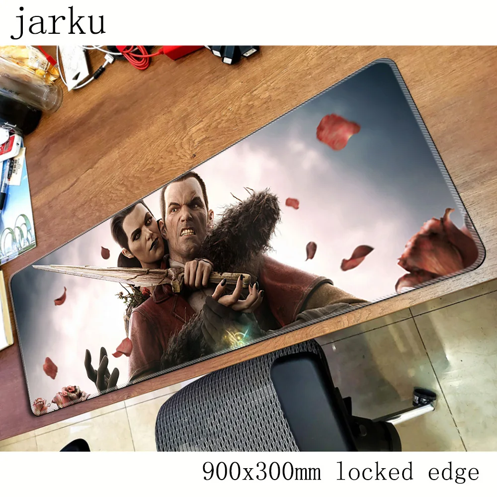 Dishonored коврик для мыши 900x300X2 мм эстетика компьютерная мышь игровой мат геймпад пк геймер инди-поп игровой mouseat офис padmouse