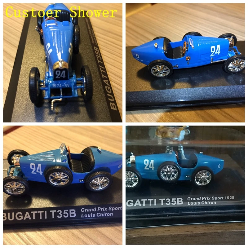 Литья под давлением 1/43 синий Bugatti T35B Grand Prix спортивный 1928 Louis Chiron классических
