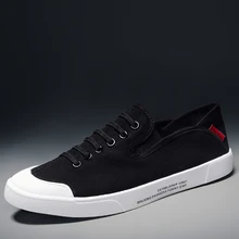 Летняя парусиновая обувь Мужская дышащая обувь с низким вырезом и мягкой подошвой Повседневная обувь без застежки для езды на велосипеде Корейская версия тренда wild sho