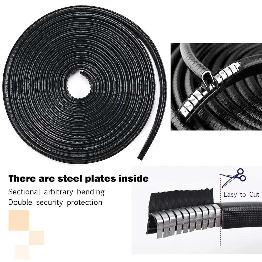 

5M Car Door Guard Edge Corner Bumper strip Guards Buffer Trim Molding Protection Strip Scratch Protector Car Door Crash Bar