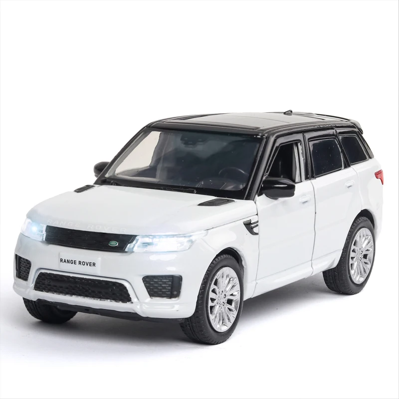 

KIDAMI 1:32 Diecast Car Model Range Rover Sport SUV Pull Back Metal Toy Vehicles Alloy Toy Car For Children Gift Collection