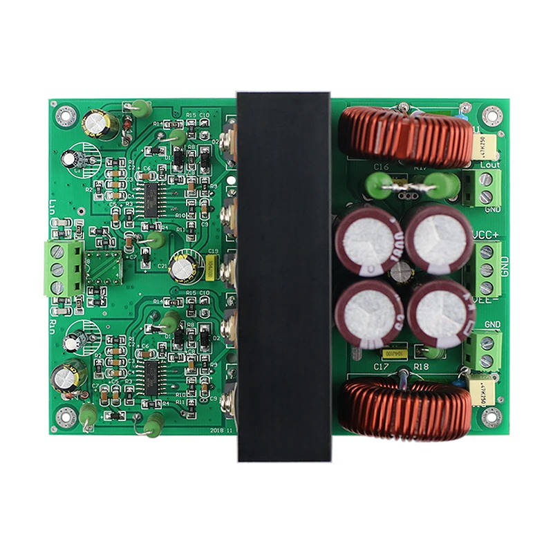 GHXAMP 400 Вт* 2 HIFI IRS2092 Плата усилителя высокой мощности домашний аудио усилитель мощности частота 500 кГц источник питания двойной 60 в