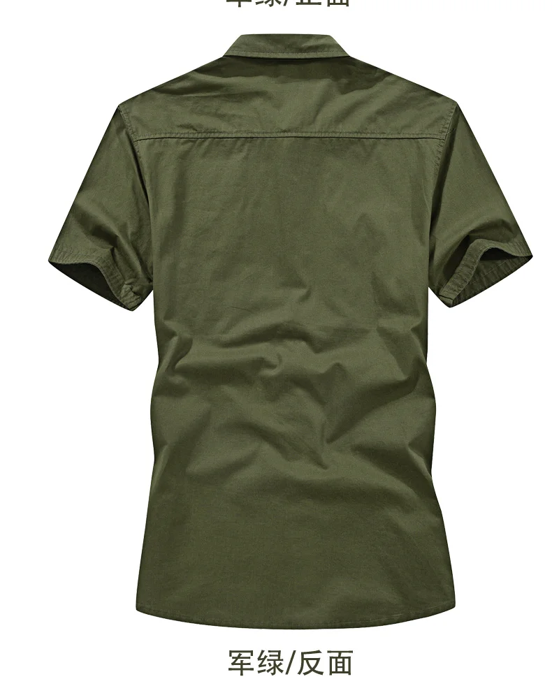 6XL, военная Летняя мужская рубашка карго, короткий рукав, хлопок, армейская рубашка, мужские повседневные рубашки, тактическая Мужская рубашка, Chemise Homme Plus