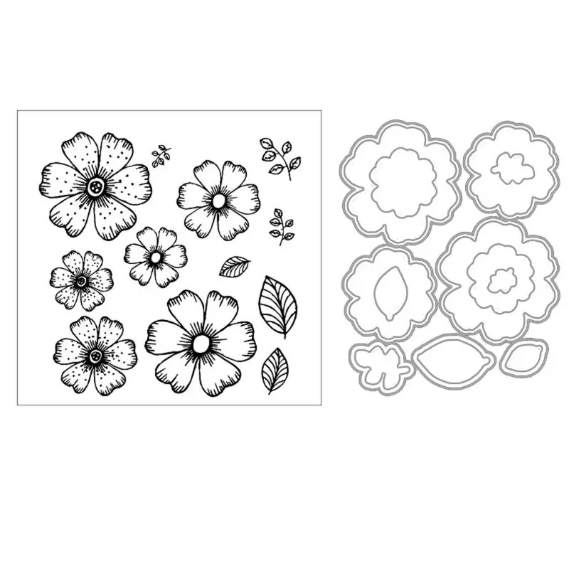 

Flower DIY Cutting Dies Stencil DIY Scrapbooking Embossing Paper Card Decor New