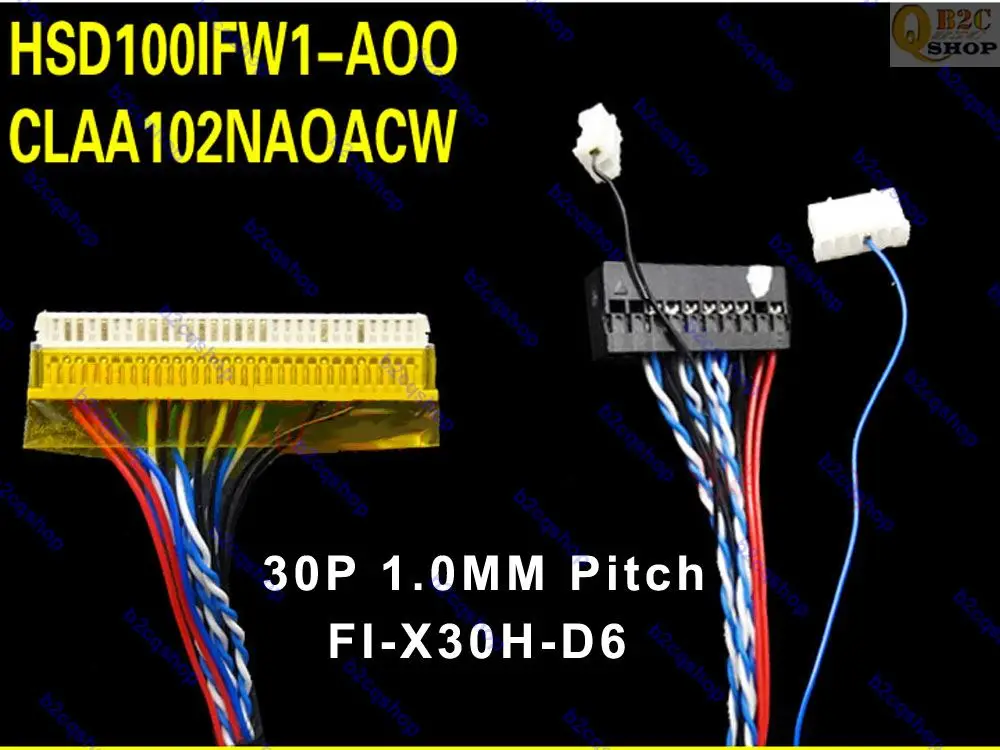 Фонарь 30pin 1ch 6bit 1 0mm шаг LED LCD LVDS кабель для фонаря CLAA102NA0ACW | Компьютеры и офис