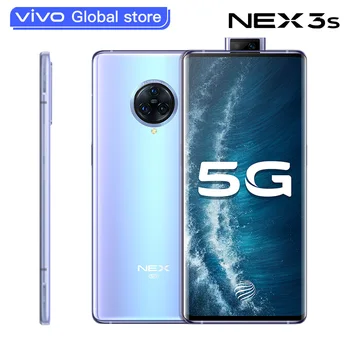 Перейти на Алиэкспресс и купить Оригинальный смартфон vivo Nex 3s, двойной режим, 5g, 8 ГБ, 256 ГБ, Snapdragon 865, мобильный телефон, Wi-Fi, 6, камера 64,0 МП, nfc, Android 10