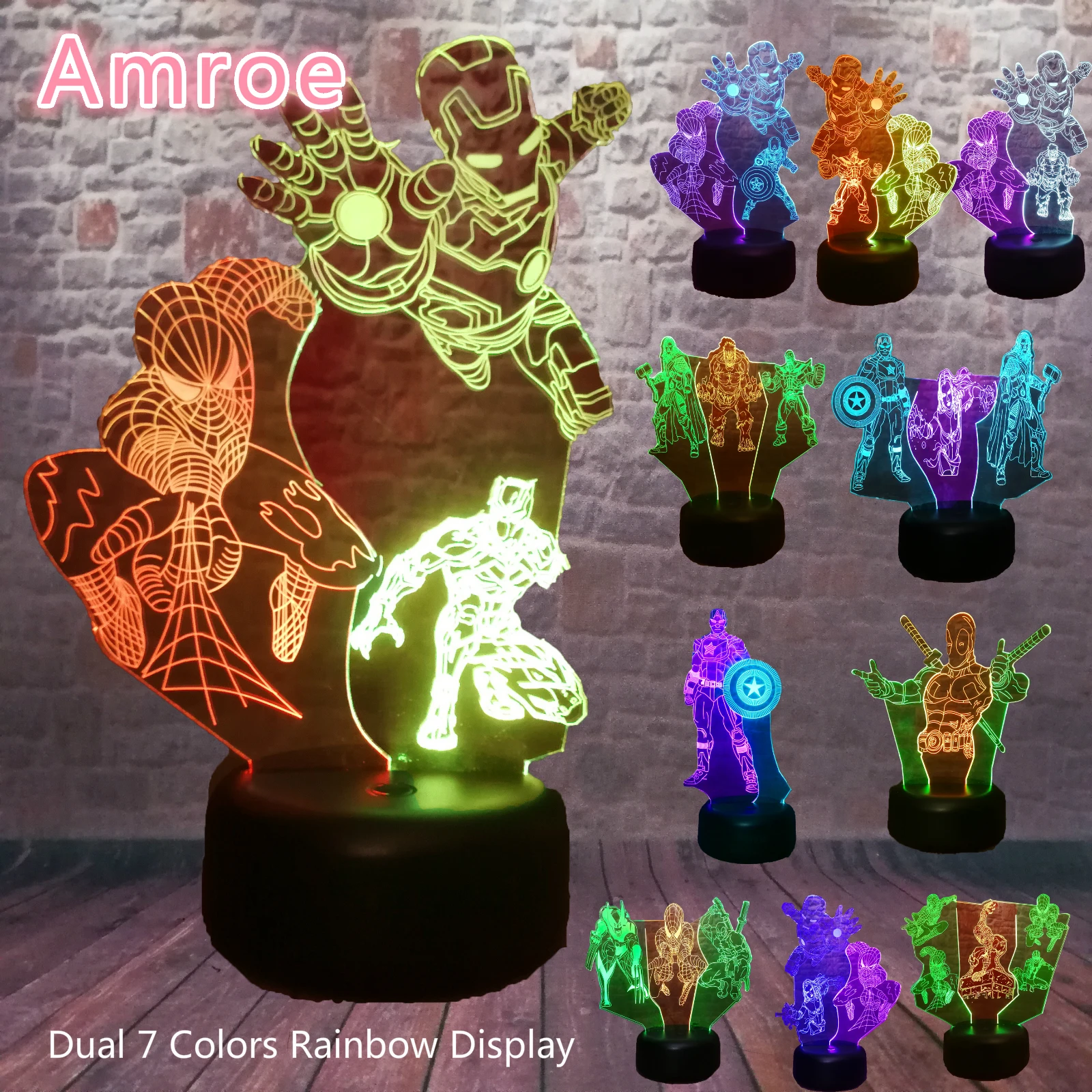 Amroe Marvel Hero Legends железный человек Человек-паук Капитан Америка фигурка