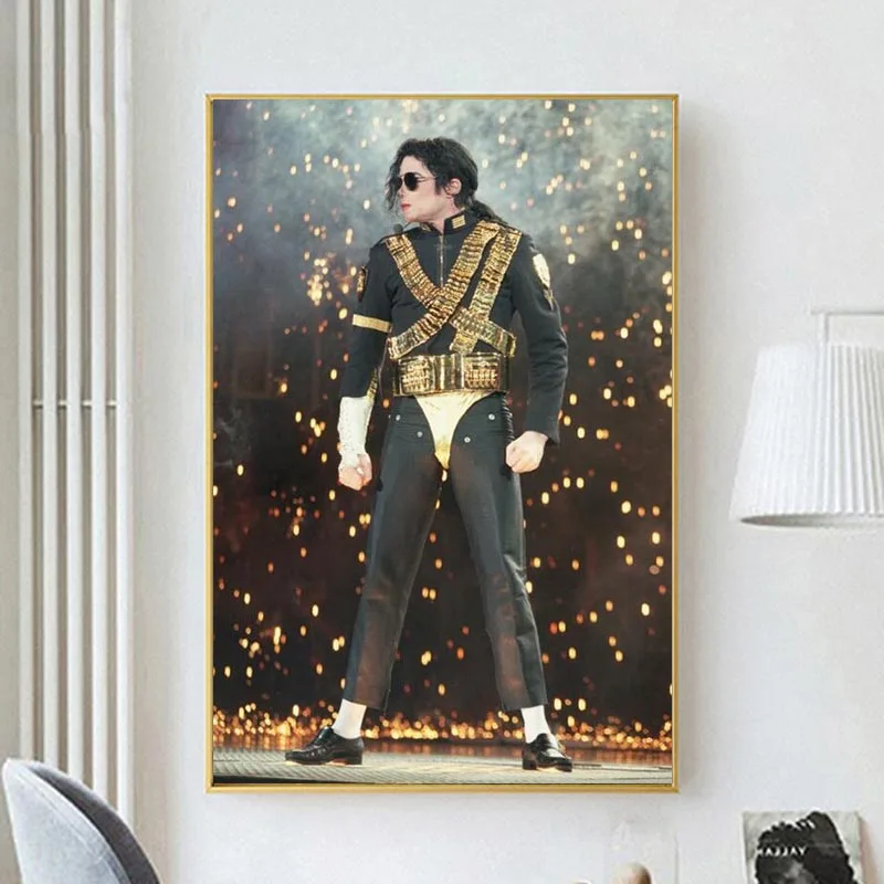 Michael Jackson Vocal Concert Poster E Stampe Posa Classica Su Tela Pittura Su Wall Art Superstar Decor Picture For Living Room