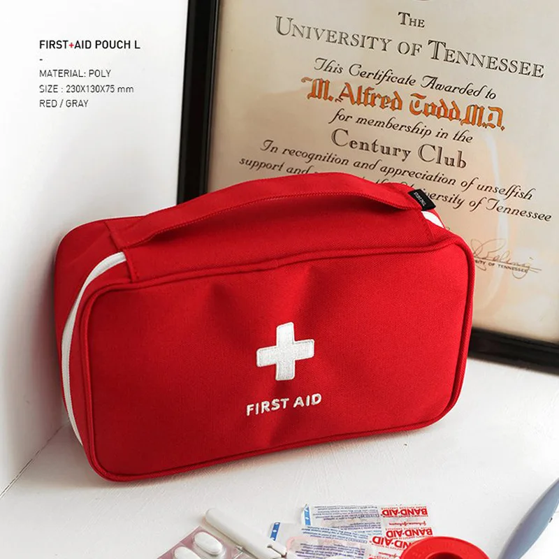 Portable Camping First Aid Kit Empty Emergency Medicine bag Outdoor Survival Travel set First Aid Bag Household Storage package