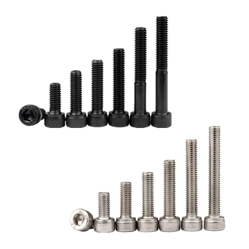 

High Quality Screw M2 M3 M4 M5 M6 M8 Stainless Steel Carbon Steel Screw Bolt For Furniture Assembly Computer Parts Allen Screws