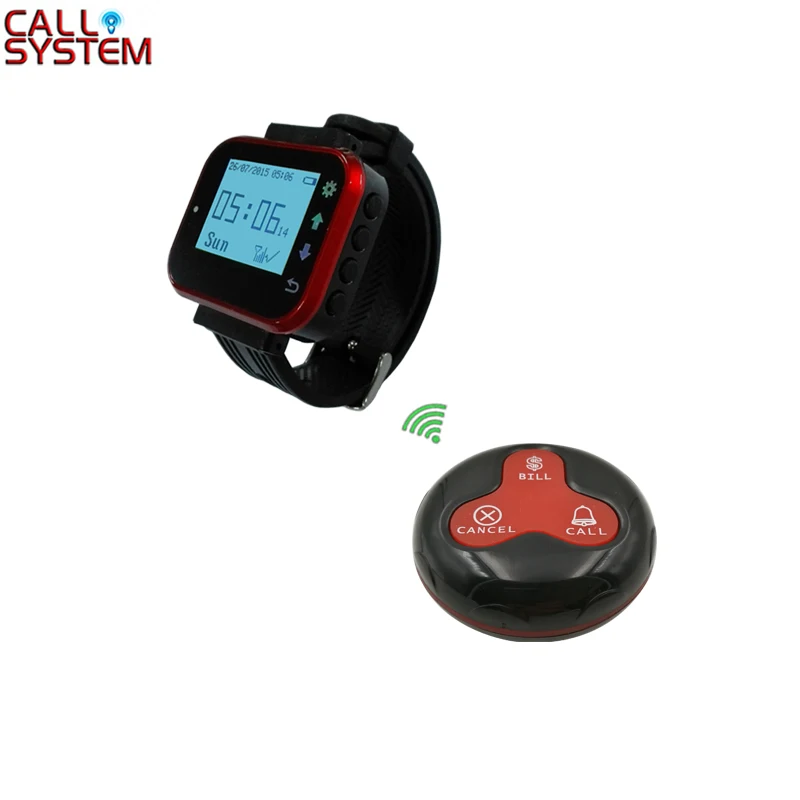 

Wireless Restaurant Call Calling Waiter Server Paging Service System K-300PLUS K-O3