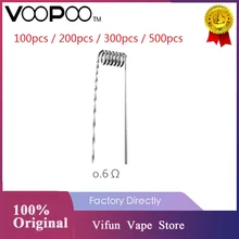 100 шт./упак. VOOPOO 0.6ohm PnP-РБА готовые катушки для Voopoo Винчи/Винчи X/Винчи R Vape электронная сигарета VOOPOO 0.6ohm копия RDA катушки