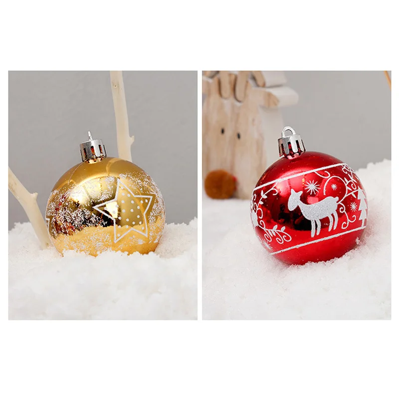 24x Pendant Christmas Balls Ornaments For Home Xmas Tree Gift Party Decoration