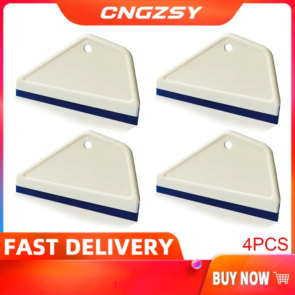 Rubber Blade Vinyl Squeegee Auto Cleaning Tools Water Wiper Cleaner Window Tint Tools Vinyl Wrap Car Accessories 4PCS razor blade scraper car wrapping tools car sticker remover vinyl squeegee window tinting squeegee automotive film tools scraper tool kit window scraper razor blade scrapers car film scraper