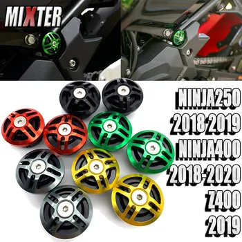 

Motorcycle Swingarm Spools Slider Stand Screws Decorative Cover For KAWASAKI NINJA250 '18-'19 NINJA400 NINJA-400 18-20 Z400 2019