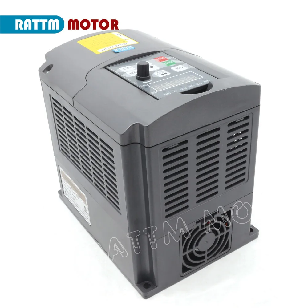 1.5KW Инвертор VFD 110V 220V 380V 7A переменная частота Входная Фаза 1 или 3 фазы выход от