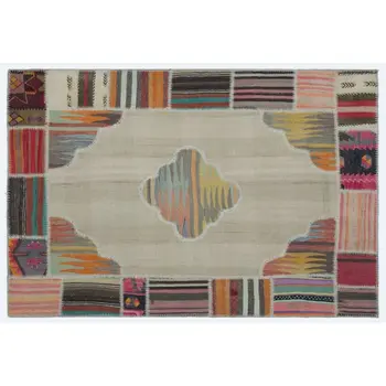 

Handmade Natural Vintage Patchwork Rug Area Rug 120x180 Cm-3'11''X5'11''