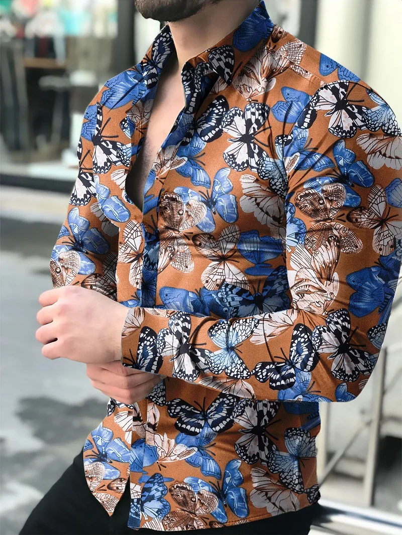 Men's shirt New Hawaiian Shirts Men Single Button Shirts Wild Shirts Printed Male Blouses 2021 Men's shirt New Hawaiian Shirts Men Single Button Shirts Wild Shirts Printed Male Blouses 2021
