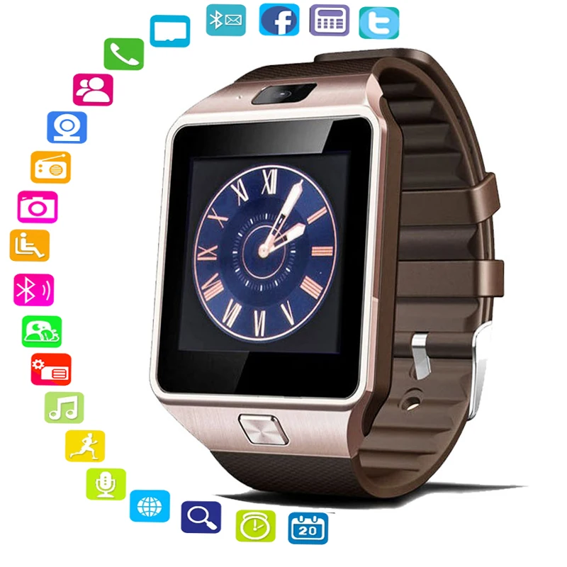 Bluetooth Смарт часы DZ09 носимые наручные для телефона Relogio 2G SIM TF карта samsung IOS Android