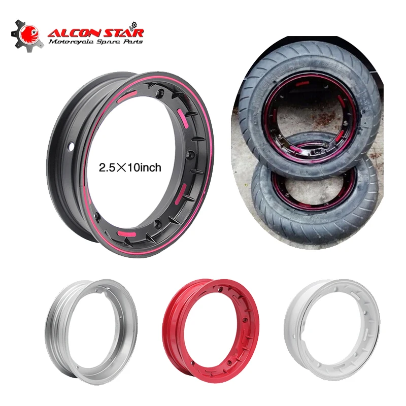 Alconstar 2 5*10 дюймов алюминиевое колесо мотоцикла ободок для колеса скутера Vespa Piaggio PX