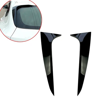 

for-BMW X4 G02 2019-2020 Rear Side Wing Roof Spoiler Stickers Trim Cover Gloss Black