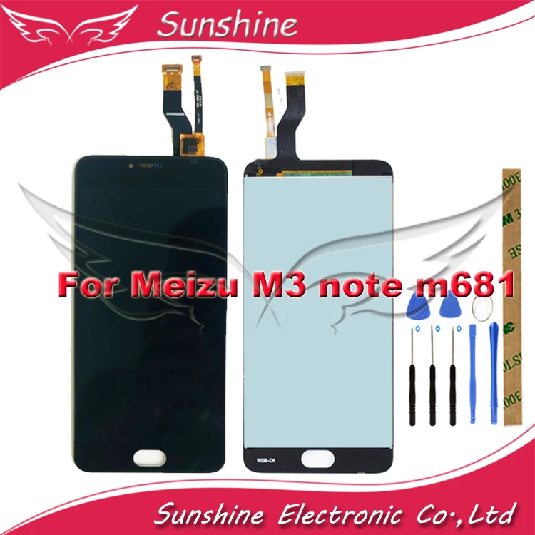 ЖК-дисплей для Meizu M3 note L681 L681H M681h M681 с сенсорным сенсором в сборе протестировано |