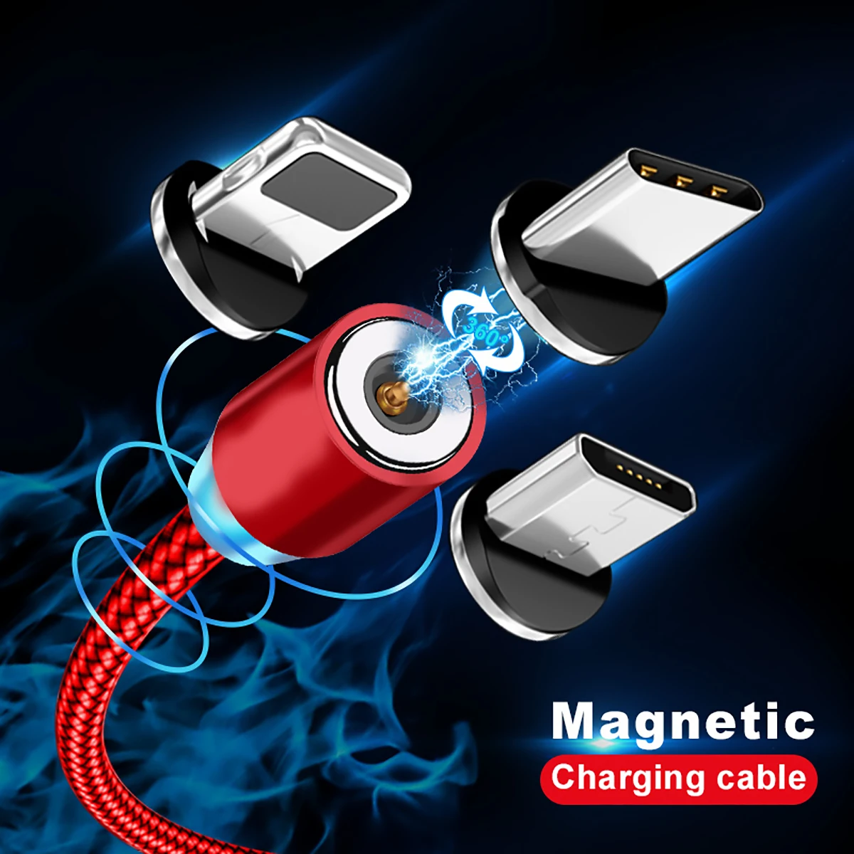 1 м Магнитный кабель Micro usb type C для быстрой зарядки Microusb type-C зарядный провод c