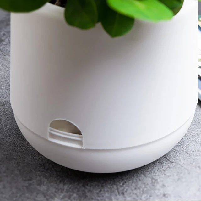 Stílusos Automatikus Vízeljorító Lusta Virág Edény Műanyag Önmagában Lévő Virágcserép Otthoni Iroda Dekoráció Tiszta Színű - Image 6