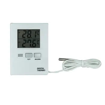 

Digital LCD Indoor Outdoor thermometer Electronic Temperature Sensor Meter Tester Home Indoor Outdoor with probe thermometer