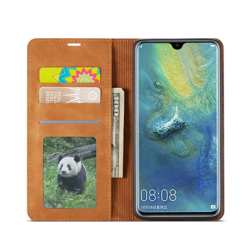 Кожаный чехол-портмоне с откидной крышкой для huawei P30 Pro P20lite mate 20 Lite 30 p smart nova5i pro, Магнитный чехол-кошелек