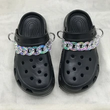 

1 PCS Fashion Acrylic Shoe Chain DIY Decoration For Boy Girl Croc Jibz Shoe Charm Punk Jewelry Shoe Buckle Accessories