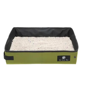 

Pet Cat Litter Box Folding Pet Litter Pan Waterproof Portable Kitten Litter Boxes Indoor Outdoor Travel Cat Supplies New Qgnv