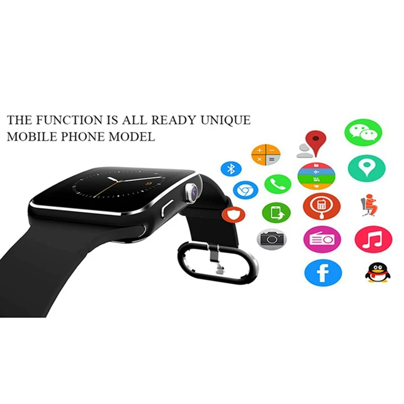 Бег шаговый метр сенсорный экран Bluetooth Smartwatch с камерой совместимые умные часы электронные sim-карты доступны НОВЫЕ