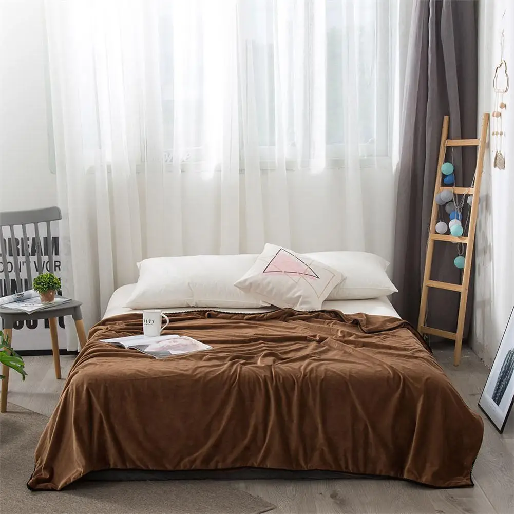 

150*200cm Sold Double Layer Blanket Simple Fashion Warm Soft Crystal Thicken Quilt Cover Winter Sheet Bedspread Sofa Lace1500g