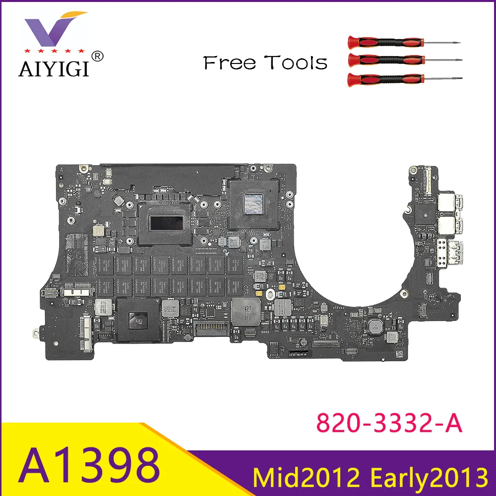 Оригинальная протестированная материнская плата A1398 820-3332-A для Macbook Pro Retina 15
