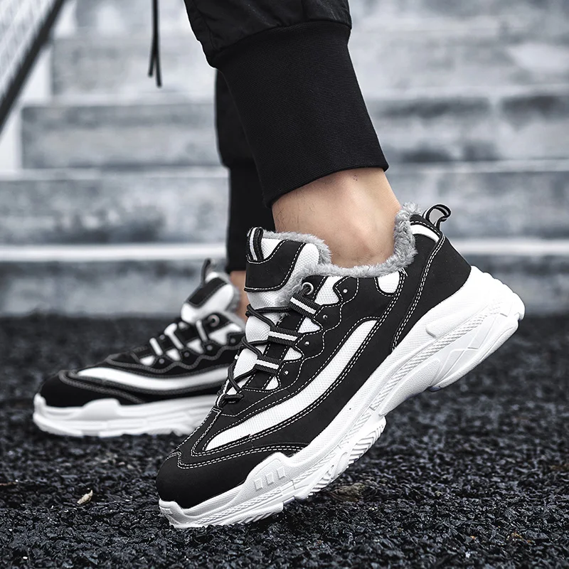 

Winter Plus Velvet Couple Sneakers Big Size Women Sneakers Designer Platform Warm Women Casual Shoes Basket Femme Chunky Shoes