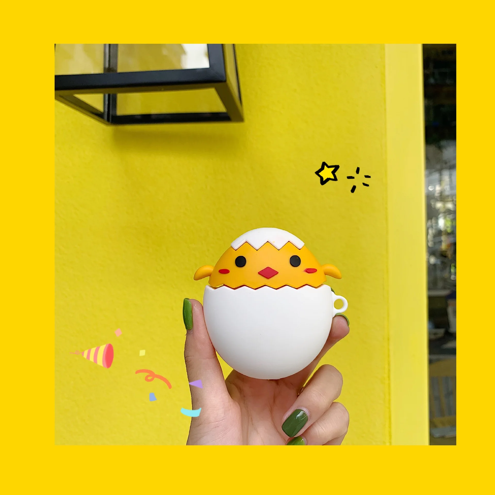 

Cute Cartoon Egg Shell Chicken For Apple AirPods Case Soft Silicone Bluetooth Wireless Headset Set Drop Protect For AirPods Case
